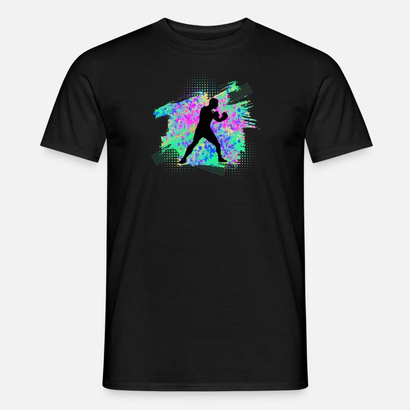 Boxen - Männer T-Shirt - Schwarz