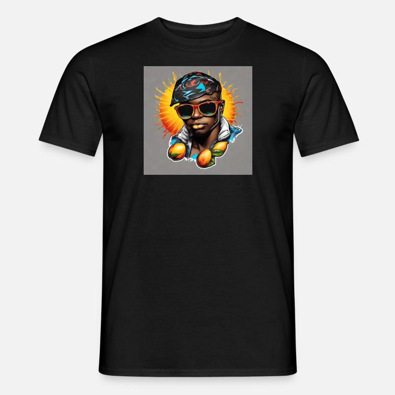 MANGO TRIBE - Männer T-Shirt - Schwarz