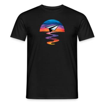 Faites voler vos idées - T-shirt homme - noir - Devant - AI Model Male 178 light (178cm)