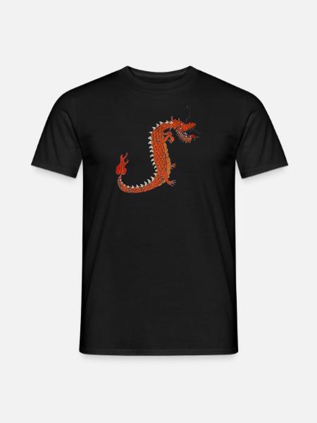 Crazy Little Dragon Fafni - Men's T-Shirt - black