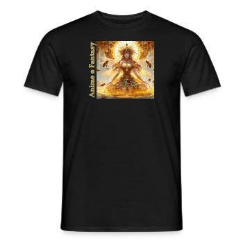 ReginaApi01a - Men's T-Shirt - black - Front - AI Model Male 178 light (178cm)