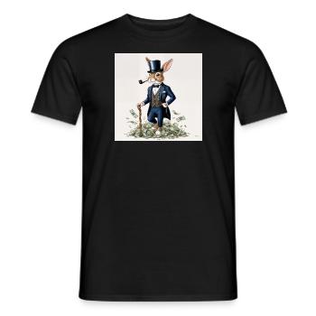 Rich hase - Männer T-Shirt - Schwarz - Vorne - AI Model Male 178 light (178cm)