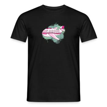 Avion - T-shirt homme - noir - Devant - AI Model Male 178 light (178cm)