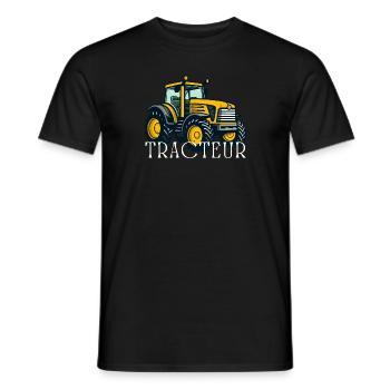 Tractor / tractor / tractor - Men's T-Shirt - black - Front - AI Model Male 178 light (178cm)