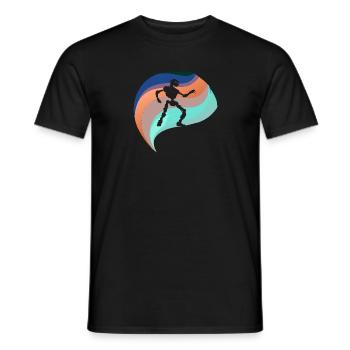 Robotique Scifi Machine - T-shirt homme - noir - Devant - AI Model Male 178 light (178cm)