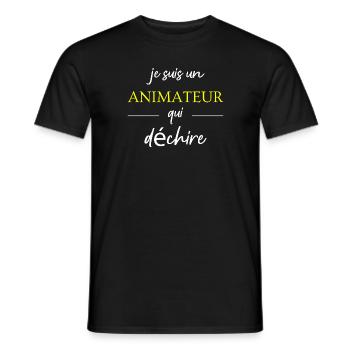 Ich bin ein Animator, der weint - Männer T-Shirt - Schwarz - Vorne - AI Model Male 178 light (178cm)