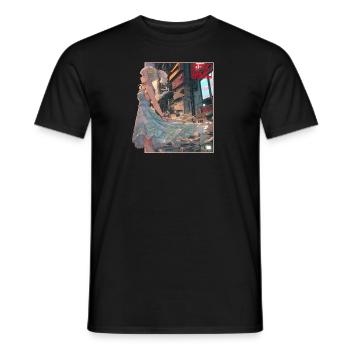 city girl - Men's T-Shirt - black - Front - AI Model Male 178 light (178cm)