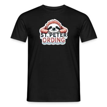 St. Peter Ording - Männer T-Shirt - Schwarz - Vorne - AI Model Male 178 light (178cm)