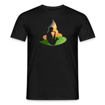 Jazz Orleans Saxophone - Men's T-Shirt - black - Front - AI Model Male 178 light (178cm)