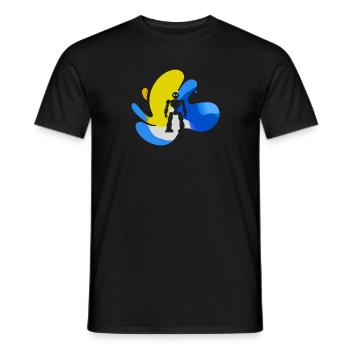 Cyborg Roboter Informatik - Männer T-Shirt - Schwarz - Vorne - AI Model Male 178 light (178cm)