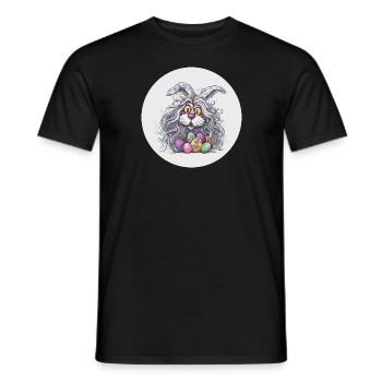 Osterhase - Männer T-Shirt - Schwarz - Vorne - AI Model Male 178 light (178cm)