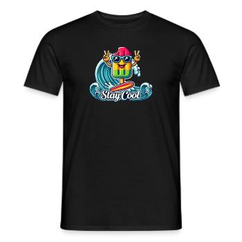 Stay Cool - Summer Vibes - Men's T-Shirt - black - Front - AI Model Male 178 light (178cm)