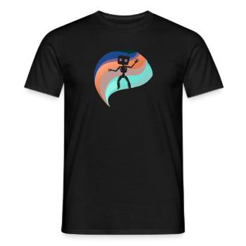 Robotik Tech Cyborg - Männer T-Shirt - Schwarz - Vorne - AI Model Male 178 light (178cm)