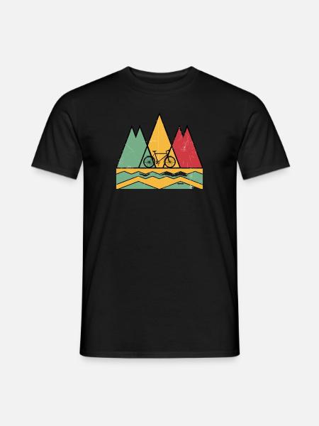 Cycling Touring - Men's T-Shirt - black