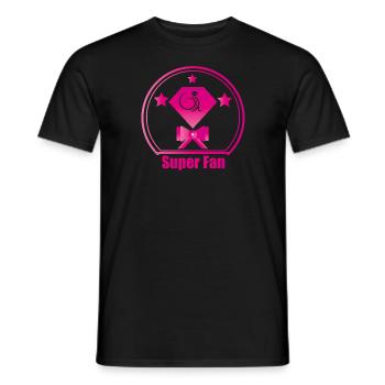 Super fan - Men's T-Shirt - black - Front - AI Model Male 178 light (178cm)