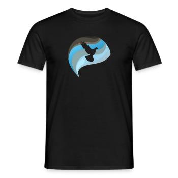 Pigeons Pigeon - T-shirt homme - noir - Devant - AI Model Male 178 light (178cm)