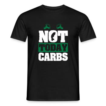 Not today carbs - Männer T-Shirt - Schwarz - Vorne - AI Model Male 178 light (178cm)