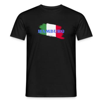 Hamburg - Men's T-Shirt - black - Front - AI Model Male 178 light (178cm)