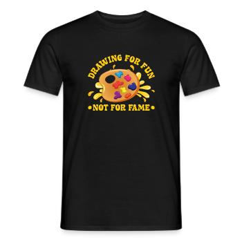 Artist Painter Graphic Drawing For Fun Art Saying - Männer T-Shirt - Schwarz - Vorne - AI Model Male 178 light (178cm)