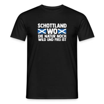 Ecossais Ecosse Ecosse Ecosse - T-shirt homme - noir - Devant - AI Model Male 178 light (178cm)
