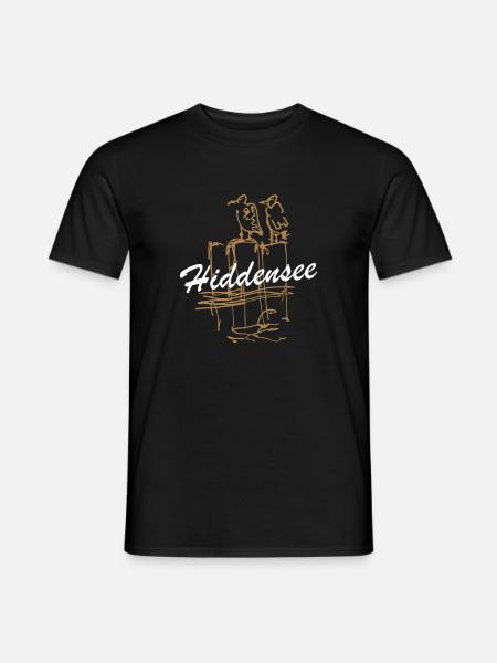 Hiddensee Ostsee Möwen Insel I love Hiddensee - Männer T-Shirt - Schwarz