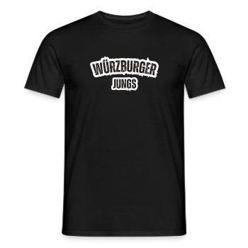 Würzburg Boys - T-shirt homme - noir - Devant - AI Model Male 178 light (178cm)