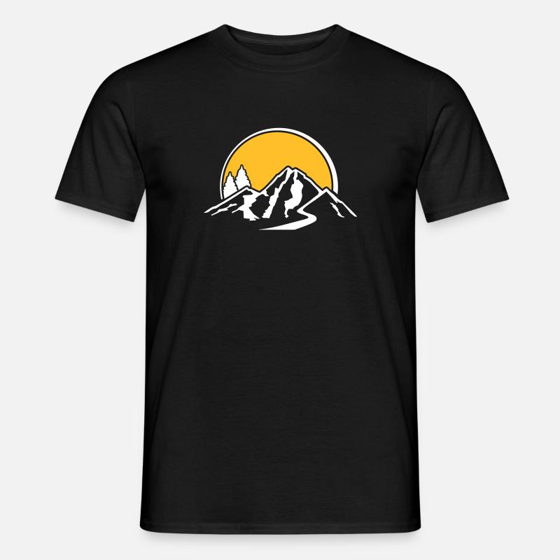 Berge - Männer T-Shirt - Schwarz
