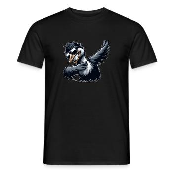 Cooler Emu Strauß Dabbing Tanz - Männer T-Shirt - Schwarz - Vorne - AI Model Male 178 light (178cm)