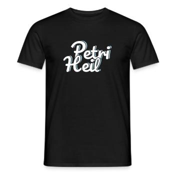 Petri Heil - Männer T-Shirt - Schwarz - Vorne - AI Model Male 178 light (178cm)
