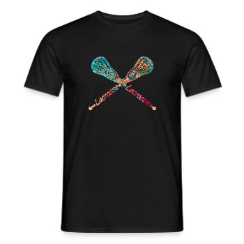 Lacrosse - Men's T-Shirt - black - Front - AI Model Male 178 light (178cm)