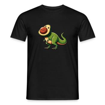 Dino T-Rex Avocat Créature mythique - T-shirt homme - noir - Devant - AI Model Male 178 light (178cm)