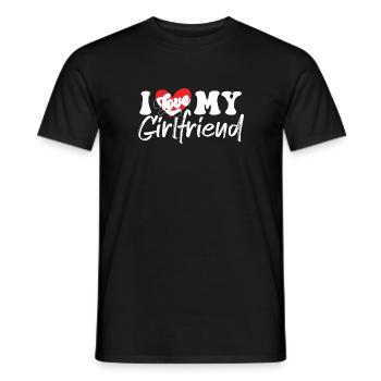 Ich liebe meine Freundin Ich liebe meine Freundin Valentinstag - Männer T-Shirt - Schwarz - Vorne - AI Model Male 178 light (178cm)