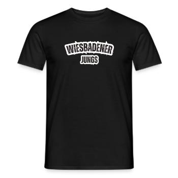 Wiesbadener Jungs - Männer T-Shirt - Schwarz - Vorne - AI Model Male 178 light (178cm)