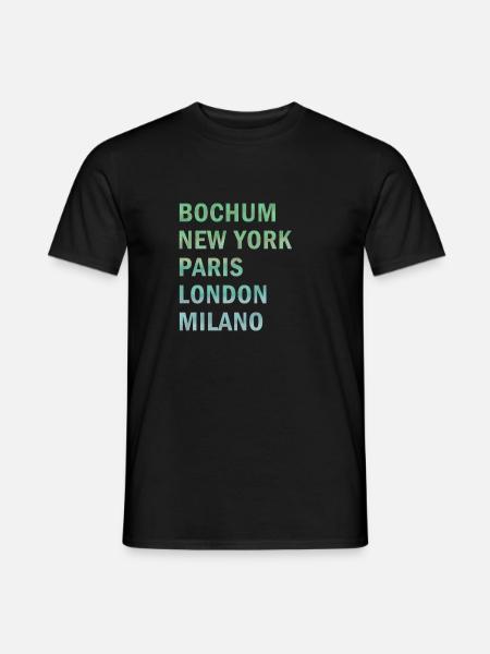 Metropole Bochum - Männer T-Shirt - Schwarz