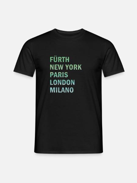 Metropole Fürth - Männer T-Shirt - Schwarz