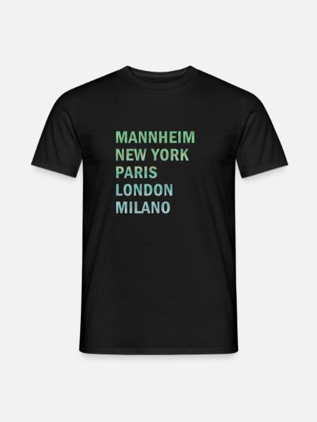 Metropole Mannheim - Männer T-Shirt - Schwarz