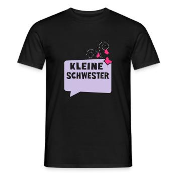 Little Sister - speech bubble - Men's T-Shirt - black - Front - AI Model Male 178 light (178cm)