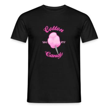 Cotton candy 2 - T-shirt homme - noir - Devant - AI Model Male 178 light (178cm)