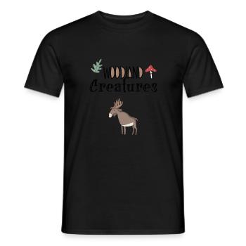 elk - Men's T-Shirt - black - Front - AI Model Male 178 light (178cm)