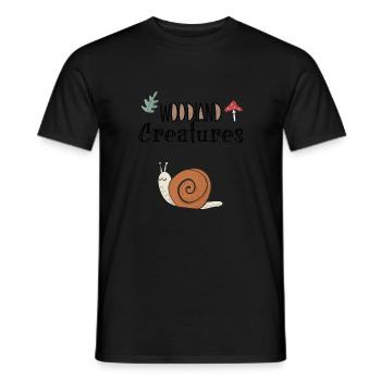 Schnecke - Männer T-Shirt - Schwarz - Vorne - AI Model Male 178 light (178cm)
