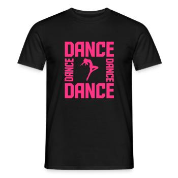 Dance - Männer T-Shirt - Schwarz - Vorne - AI Model Male 178 light (178cm)