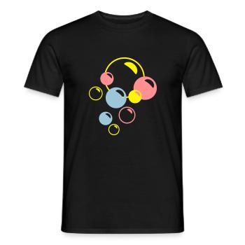 seifenblasen - Männer T-Shirt - Schwarz - Vorne - AI Model Male 178 light (178cm)