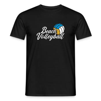 Beach-volley - T-shirt homme - noir - Devant - AI Model Male 178 light (178cm)