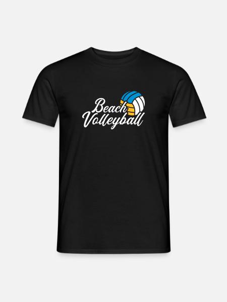 Beachvolleyball - Männer T-Shirt - Schwarz