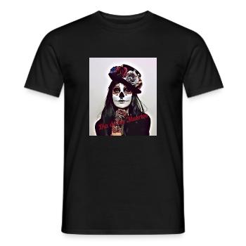 Dia de los Muertos - Men's T-Shirt - black - Front - AI Model Male 178 light (178cm)