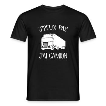 Je Peux Pas J'ai Camion - T-shirt homme - noir - Devant - AI Model Male 178 light (178cm)