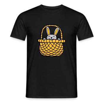 Peaux de lapin de Pâques - T-shirt homme - noir - Devant - AI Model Male 178 light (178cm)