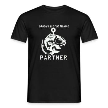 Daddy's Little Fishing Partner Retirement Plan Sea - Men's T-Shirt - black - Front - AI Model Male 178 light (178cm)