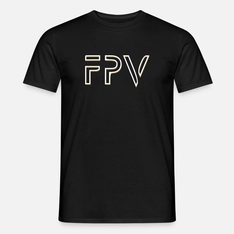 FPV Drohne - Männer T-Shirt - Schwarz