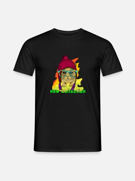 Neue Kollektion CAT - Männer T-Shirt - Schwarz